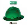 Casco MSA V-GARD tipo ala ancha verde